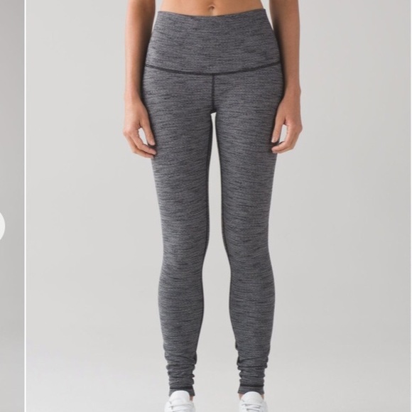 lululemon athletica Pants - Lululemon Variegated Knit Wunder Under Leggings
